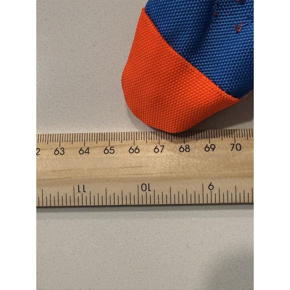 Chuckit! Flying Squirrel Medium Floating Canvas Dog Toy Orange Blue - Picture 12 of 16